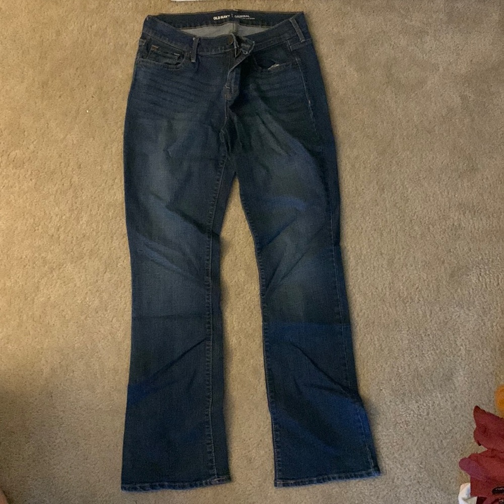 boot cut dark wash jeans